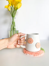 Load image into Gallery viewer, Happy Peaches Mug & Mug Rug (2)