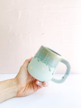 Load image into Gallery viewer, Turquoise Star Drip Mug 14oz (40)