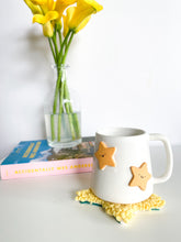 Load image into Gallery viewer, Happy Yellow Stars Mug & Mug Rug (8)