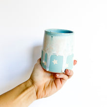 Load image into Gallery viewer, Glacier Blue Star Drip Mug 14oz