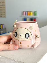 Load image into Gallery viewer, Pink Cozy Bear in Pjs with Back Flap
