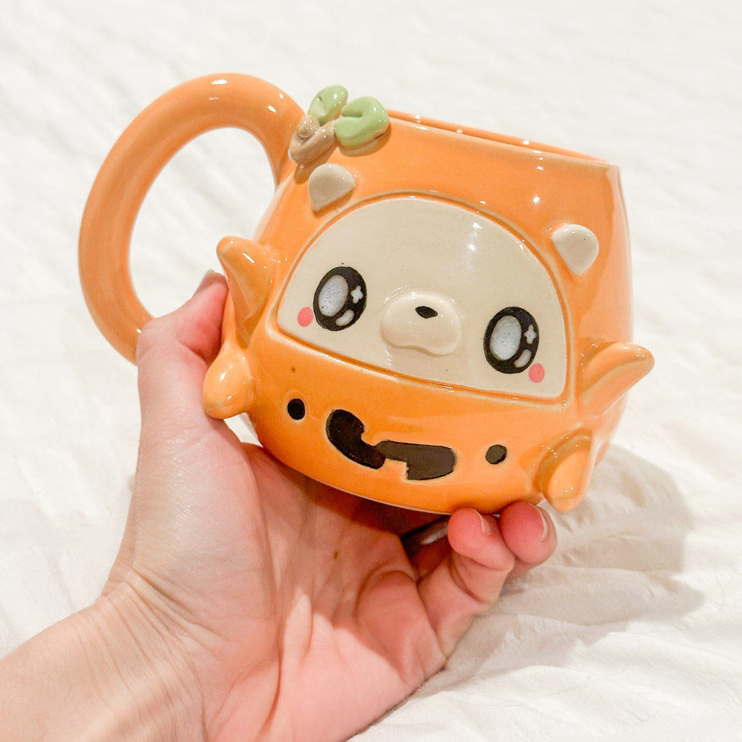 Pumpkin Bear Mug Right Handle