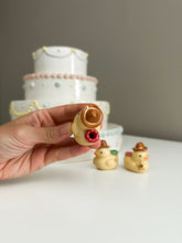 Load image into Gallery viewer, Cowboy &amp; Bread Head Ducky Cake Toppers
