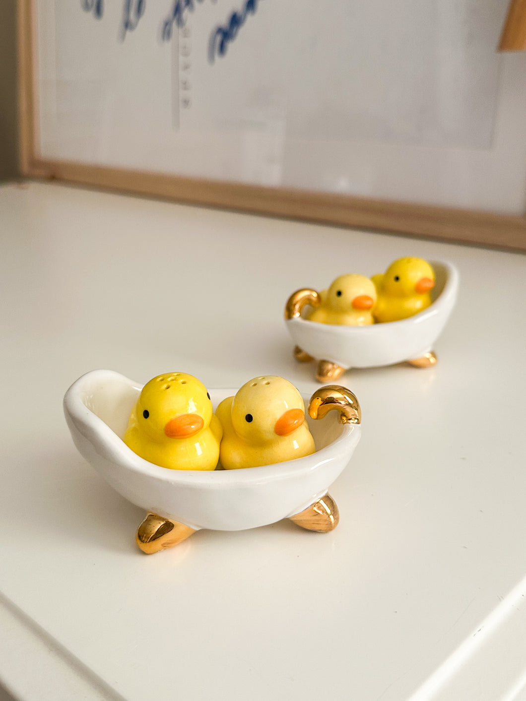 Ducks In A Tub: Salt & Pepper Shakers