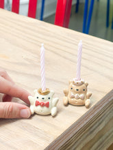Load image into Gallery viewer, Lil White Bear Cake Topper
