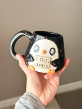 Load image into Gallery viewer, Gunter the Penguin Right Mug Gold Luster
