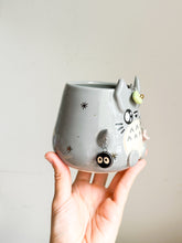 Load image into Gallery viewer, Grey Totoro Cup Charms - Gold Luster
