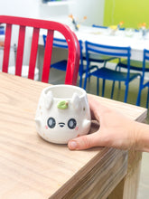 Load image into Gallery viewer, White Totoro Espresso Cup Gold Luster
