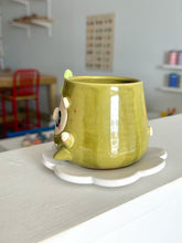 Load image into Gallery viewer, Fruity Bear: Watermelon Tea Cup &amp; Saucer Set
