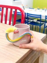 Load image into Gallery viewer, Reserved: Lady Rainicorn Right Mug Gold Luster
