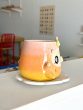 Load image into Gallery viewer, Fruity Bear: Peach Tea Cup &amp; Saucer Set
