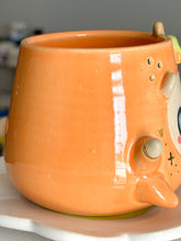 Load image into Gallery viewer, Fruity Bear: Clementine Tea Cup &amp; Saucer Set
