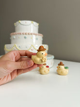 Load image into Gallery viewer, Cowboy &amp; Bread Head Ducky Cake Toppers
