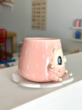 Load image into Gallery viewer, Fruity Bear: Strawberry Tea Cup &amp; Saucer Set
