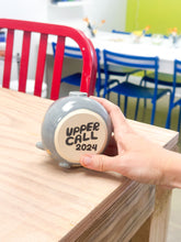 Load image into Gallery viewer, Grey Totoro Espresso Cup Gold Luster
