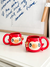 Load image into Gallery viewer, Dare Devil Ducky Mug Gold Luster
