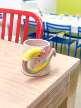 Load image into Gallery viewer, Reserved: Lady Rainicorn Right Mug Gold Luster

