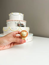 Load image into Gallery viewer, Lion &amp; Zebra Cake Topper
