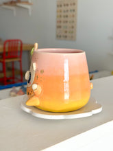 Load image into Gallery viewer, Fruity Bear: Peach Tea Cup &amp; Saucer Set
