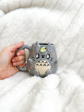 Load image into Gallery viewer, Gray Totoro Mug - Gold
