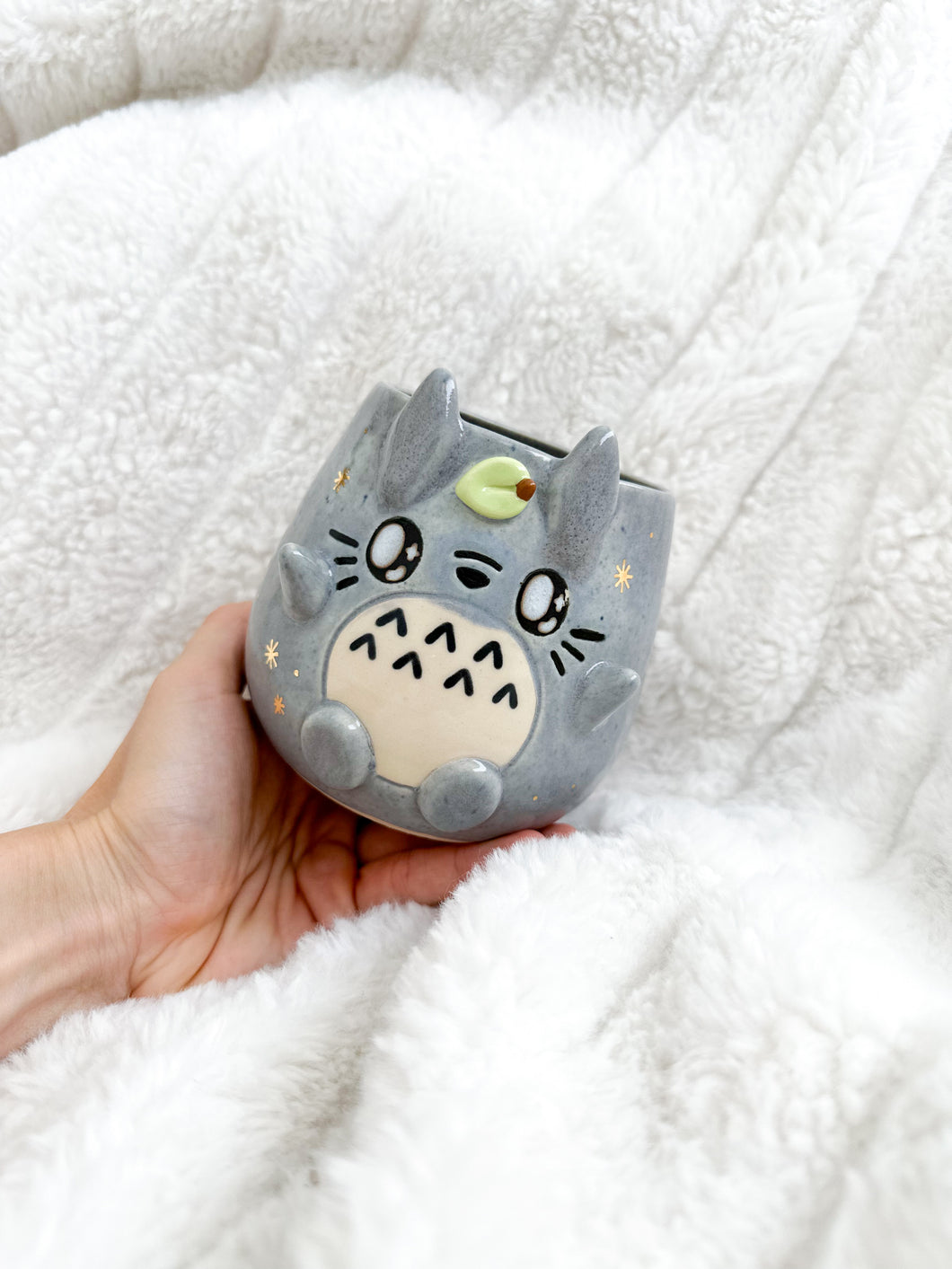 DISCOUNTED Gray Totoro Cup - Gold