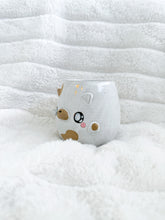 Load image into Gallery viewer, Chunky Kitty Cat Cup - Gold Luster
