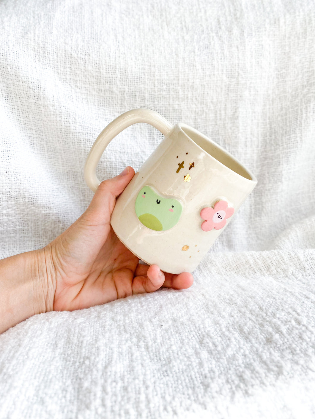 Froggy & Flowers Mug 16oz