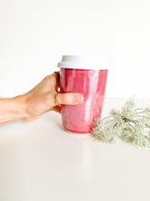 Load image into Gallery viewer, Raspberry Opal Travel 14oz Cup (35)
