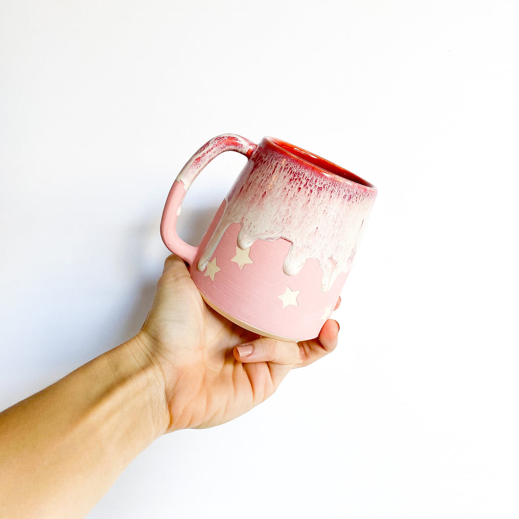 Sugar Plum Star Drip Mug 14oz