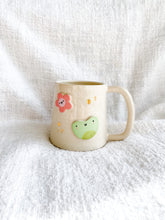 Load image into Gallery viewer, Froggy &amp; Flowers Mug 16oz
