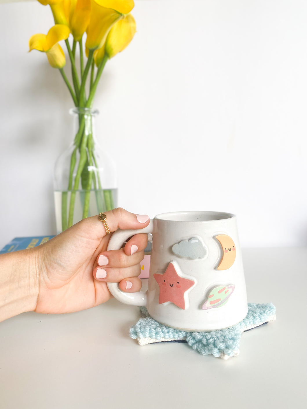 Happy Outer Space Mug & Mug Rug (6)
