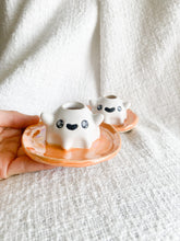 Load image into Gallery viewer, Orange Ghostie Candlestick Holder
