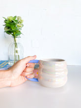 Load image into Gallery viewer, Opal Cloud Latte Mug Blue Handle (33)
