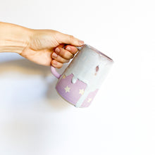 Load image into Gallery viewer, Lavender Star Drip Mug 14oz
