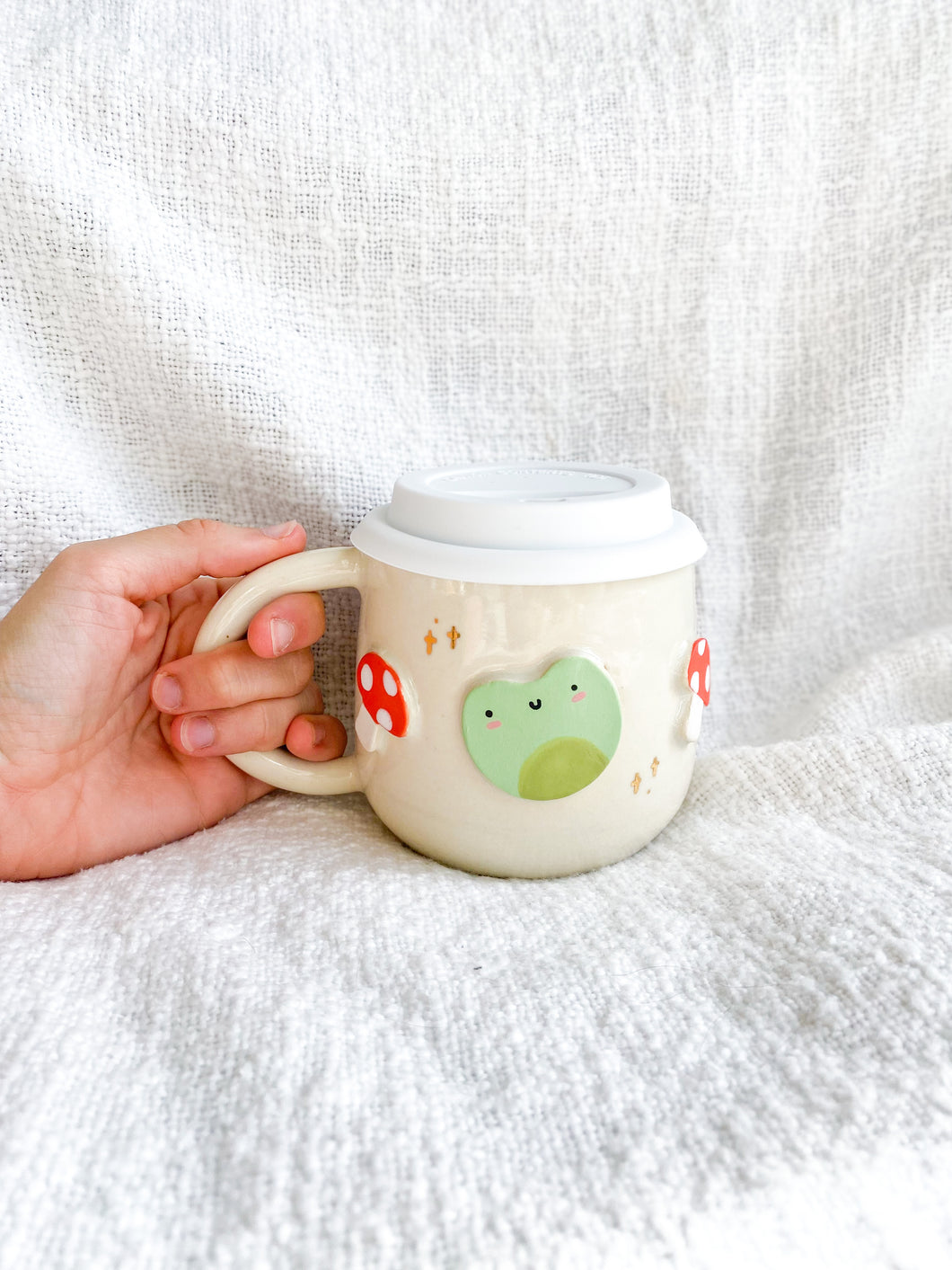 Froggy & Mushroom Sippy Mug 16oz