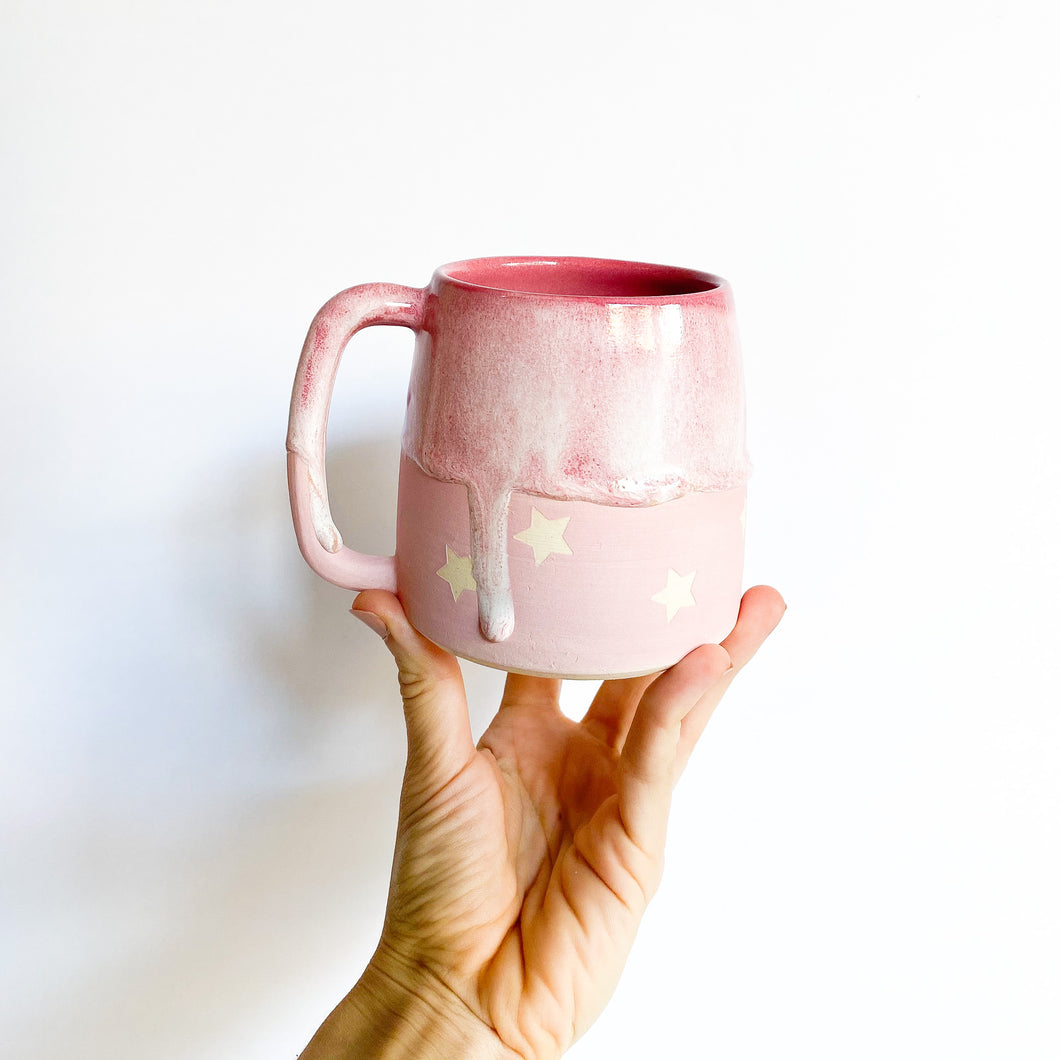 Rose Star Drip Mug 14oz