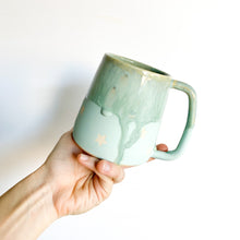 Load image into Gallery viewer, Turquoise Star Drip Mug (39)
