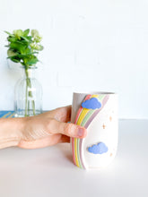 Load image into Gallery viewer, Groovy Rainbow &amp; Gold Stars Tumbler (22)
