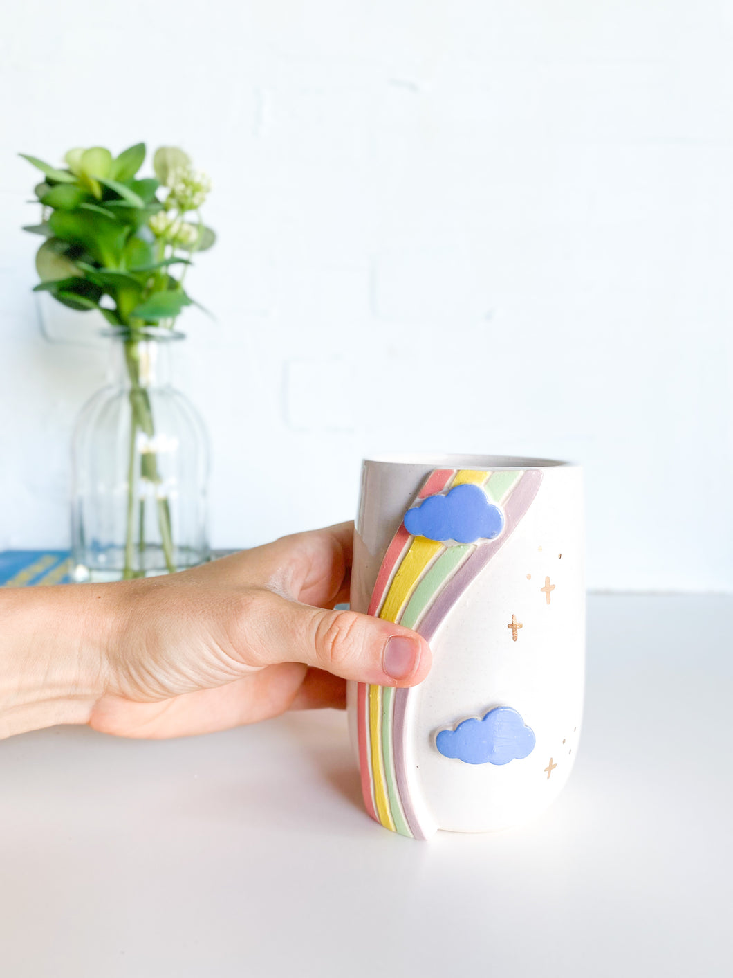 Groovy Rainbow & Gold Stars Tumbler (22)