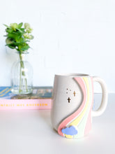 Load image into Gallery viewer, Groovy Rainbow &amp; Gold Stars Mug (21)
