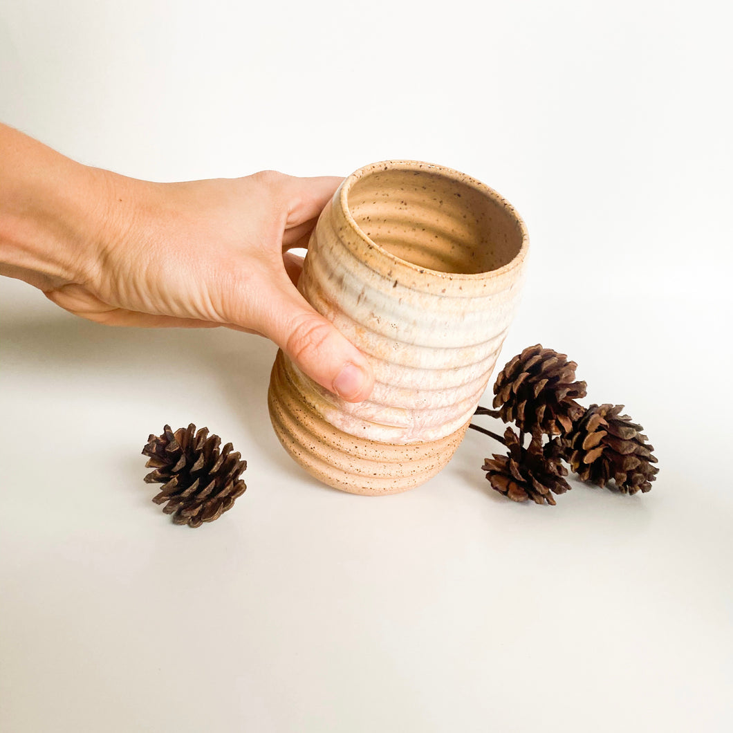 Cozy Chai 16oz Ribbed Tumbler 14