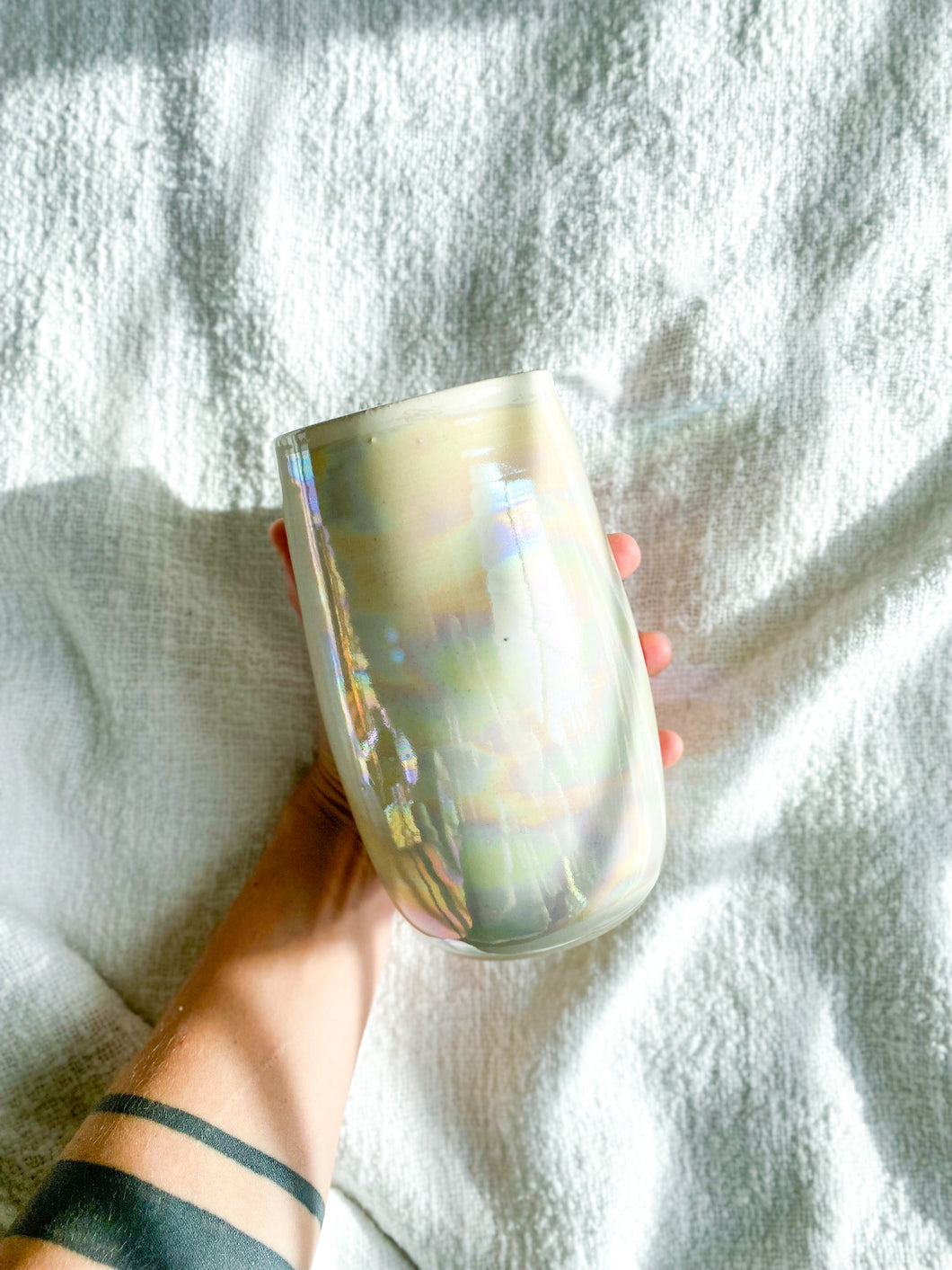 White Opal Vase
