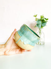 Load image into Gallery viewer, Turquoise Drip Planter 4.5” x 3.75” (21)
