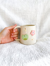 Load image into Gallery viewer, Froggy &amp; Flowers Mug 16oz
